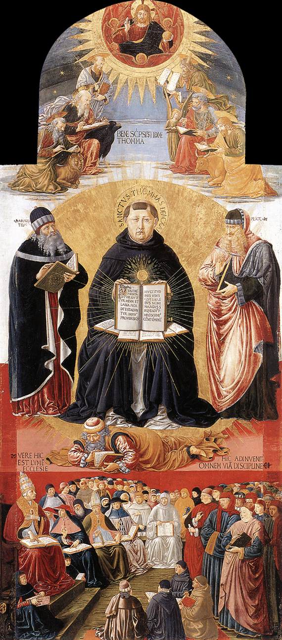 GOZZOLI, Benozzo Triumph of St Thomas Aquinas fg